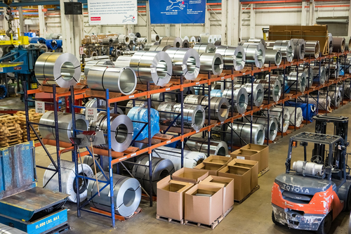 Antrepoda forklift ile taşıma